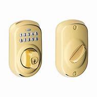 keyless door locks bright bronze