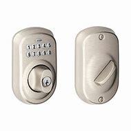 keyless door locks satin nickel