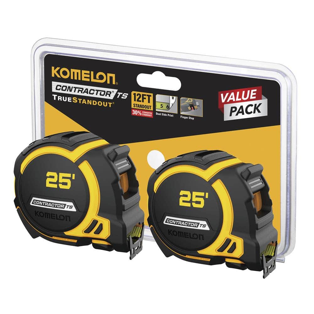 KOMELON 2PC. 25' TAPE MEASURE